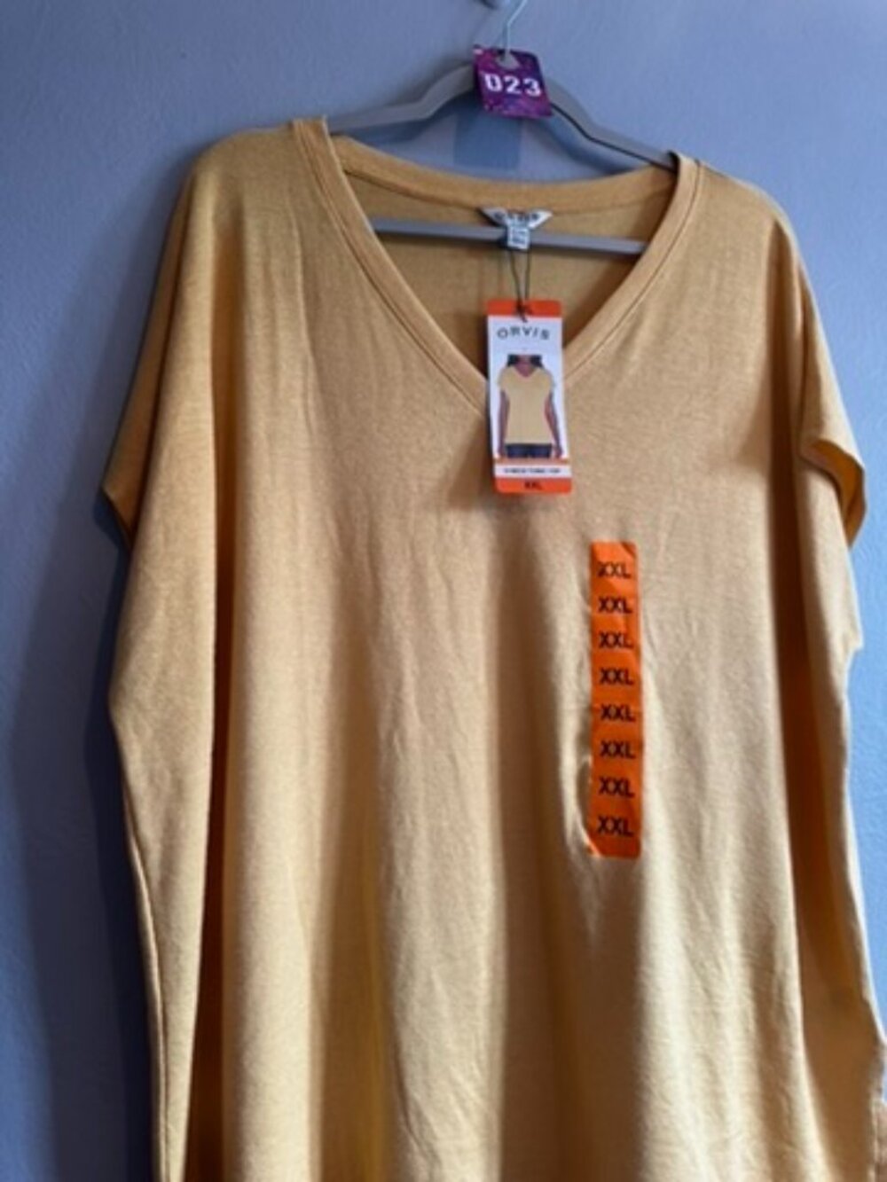 Orvis Mustard Yellow Top - Size XXL - NWT